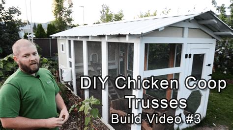 building with chicken house trusses